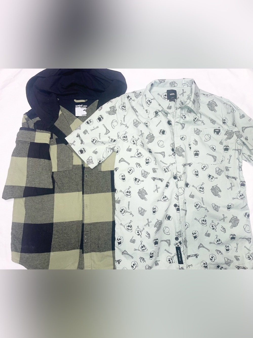 💀🛹Vans Boys Short-Sleeve Skull @ Cat & Jack Shaket/Hoodie Bundle 💀🛹
